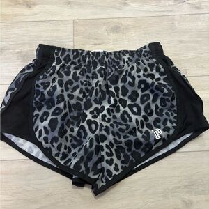 Victorias Secret PINK Women's Black Leopard Print Shorts